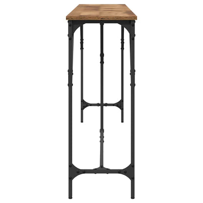 vidaXL Console Table Old Wood 200 x 29 x 75 cm 6