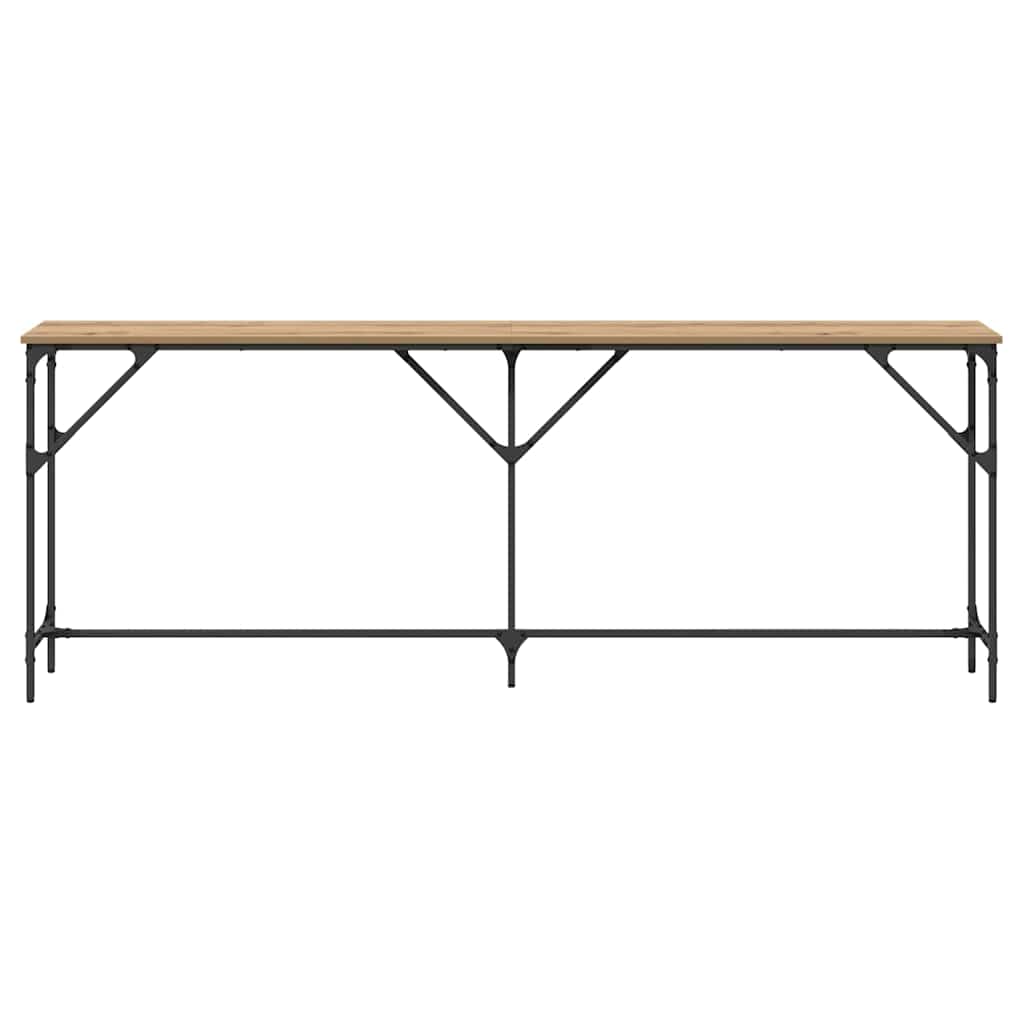 vidaXL Console Table Artisan oak 200 x 29 x 75 cm 5