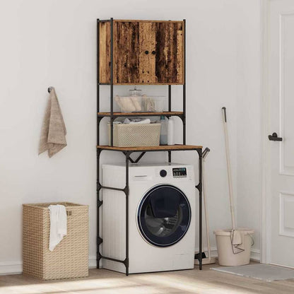 Washing Machine Cabinet 68x48,5x194 cm Old wood