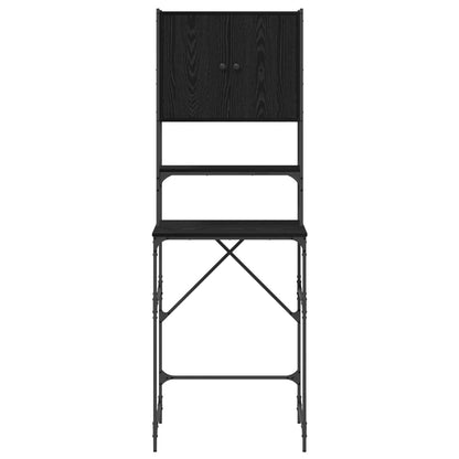 vidaXL Washing Machine Cabinet Black 0ak 68 x 48.5 x 194 cm 6