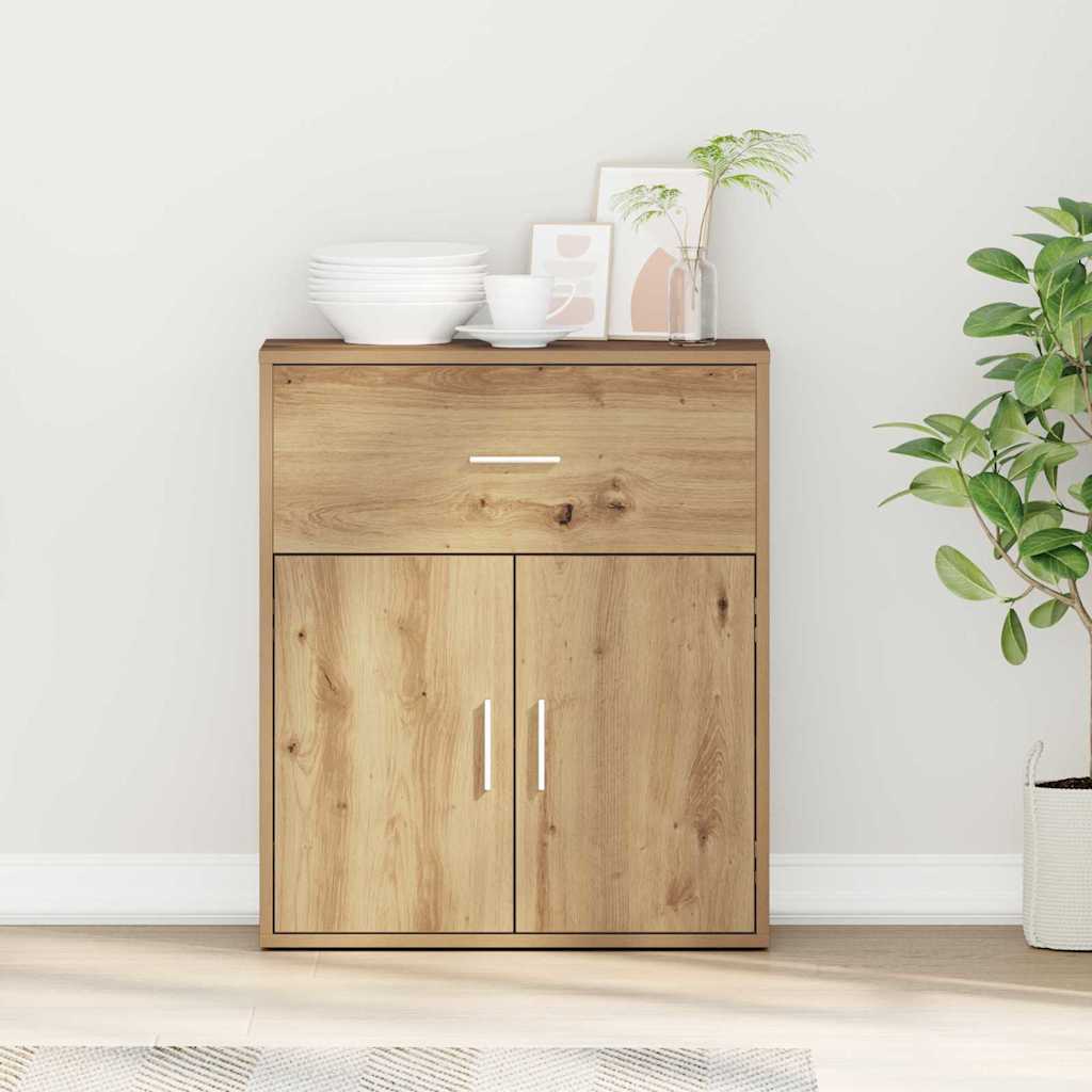 vidaXL Sideboard Artisan Oak 60 x 31 x 70 cm Engineered Wood 1