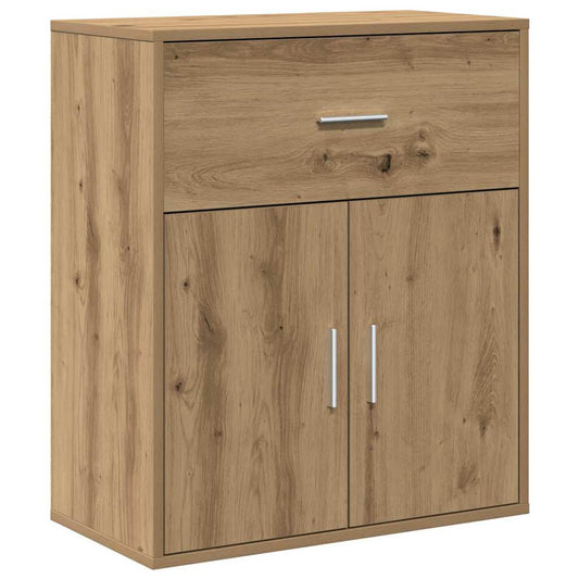 Sideboard Artisan Oak Engineered Wood with a single drawer and two cupboard doors