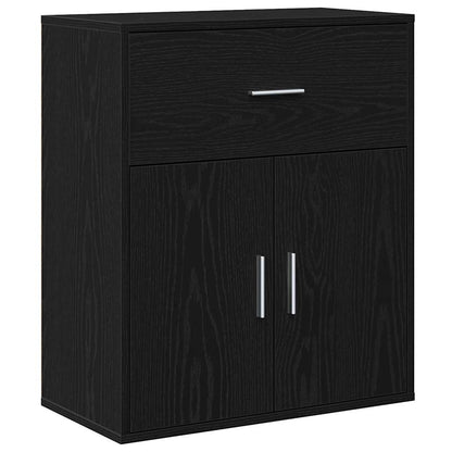 vidaXL Sideboard Black Oak 60 x 31 x 70 cm Engineered Wood 2
