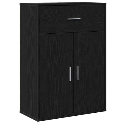 vidaXL Sideboard Black Oak 60 x 30 x 84 cm Engineered Wood 2