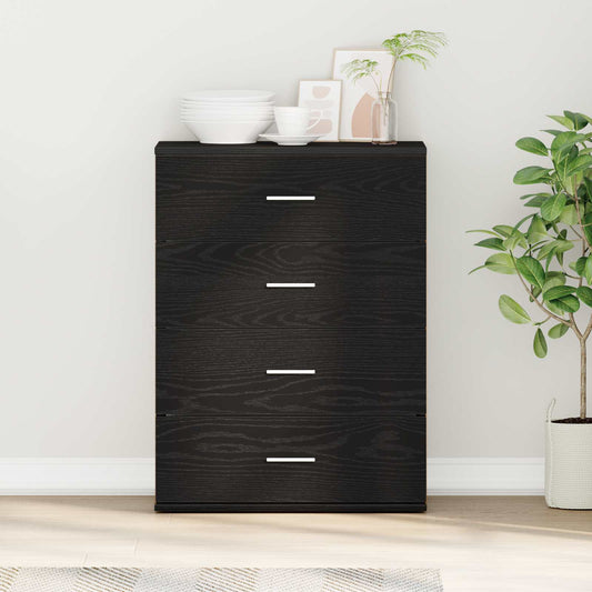 Sideboard 60x39x80 cm Engineered Wood Black oak
