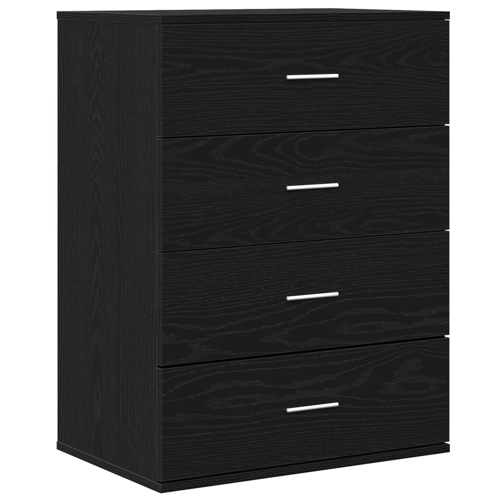 vidaXL Sideboard Black Oak 60 x 39 x 80 cm Engineered Wood 2