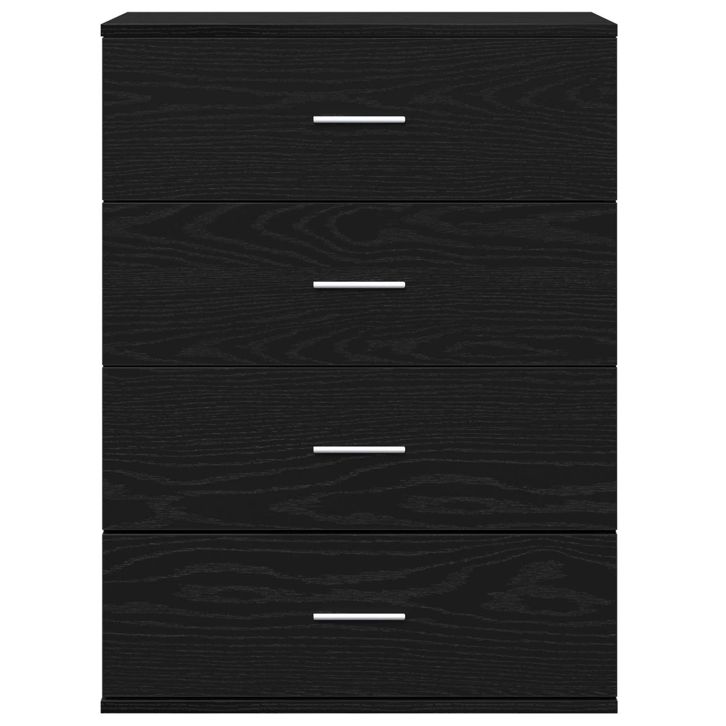 vidaXL Sideboard Black Oak 60 x 39 x 80 cm Engineered Wood 6