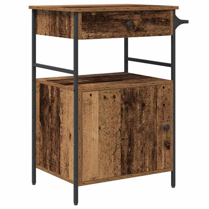vidaXL Kitchen Trolley Old Wood 56 x 43 x 89.5 cm Engineered Wood 6