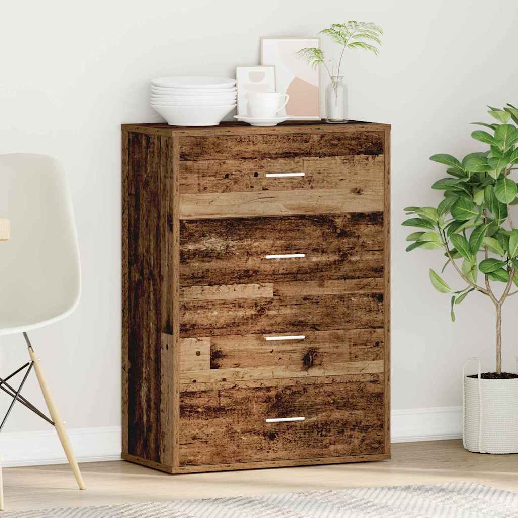 vidaXL Sideboard Old Wood 60 x 31 x 84 cm Engineered Wood 4