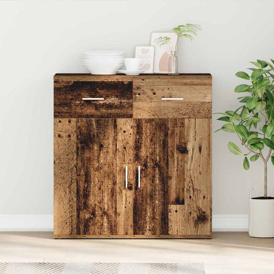 vidaXL Sideboard Old Wood 78 x 38 x 80 cm Engineered Wood 1