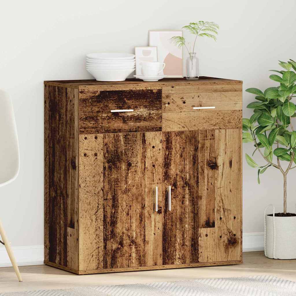 vidaXL Sideboard Old Wood 78 x 38 x 80 cm Engineered Wood 4