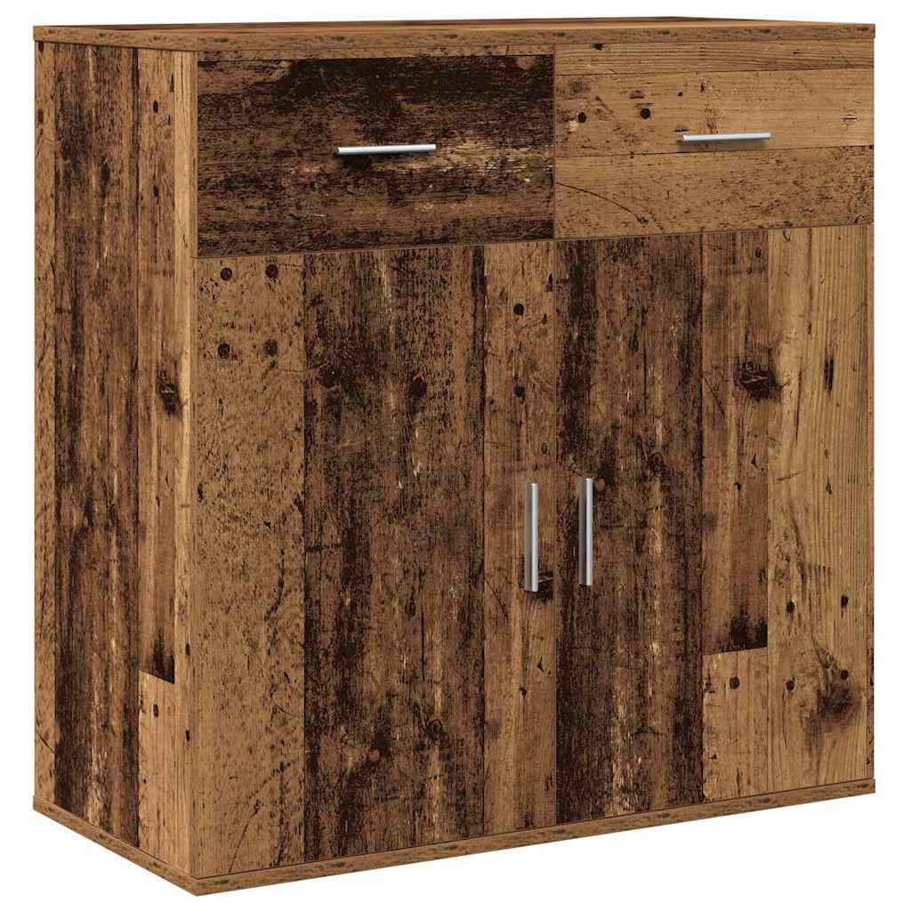 vidaXL Sideboard Old Wood 78 x 38 x 80 cm Engineered Wood 2