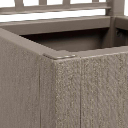 vidaXL Garden Planter with Trellis Light Brown 36 x 36 x 140 cm PP 6