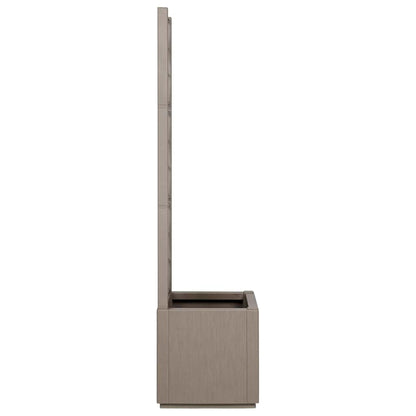 vidaXL Garden Planter with Trellis Light Brown 36 x 36 x 140 cm PP 5