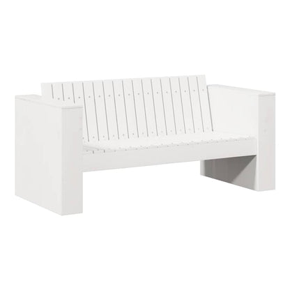 Garden Sofa 134 x 60 x 62 cm Solid Pine Wood White 110 cm