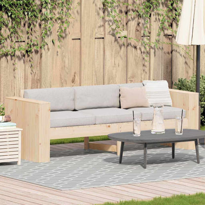 Garden Sofa 134 x 60 x 62 cm Solid Pine Wood Natural 160 cm
