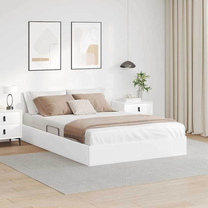 Storage Bed Faux leather White