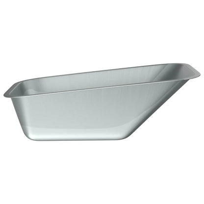 vidaXL Wheelbarrow Tray Replacement Silver 88 x 60 x 32 cm 6