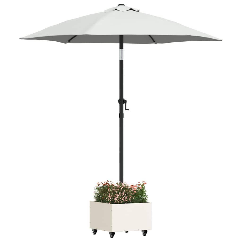 Parasol Base 11.75 kg Steel Square White
