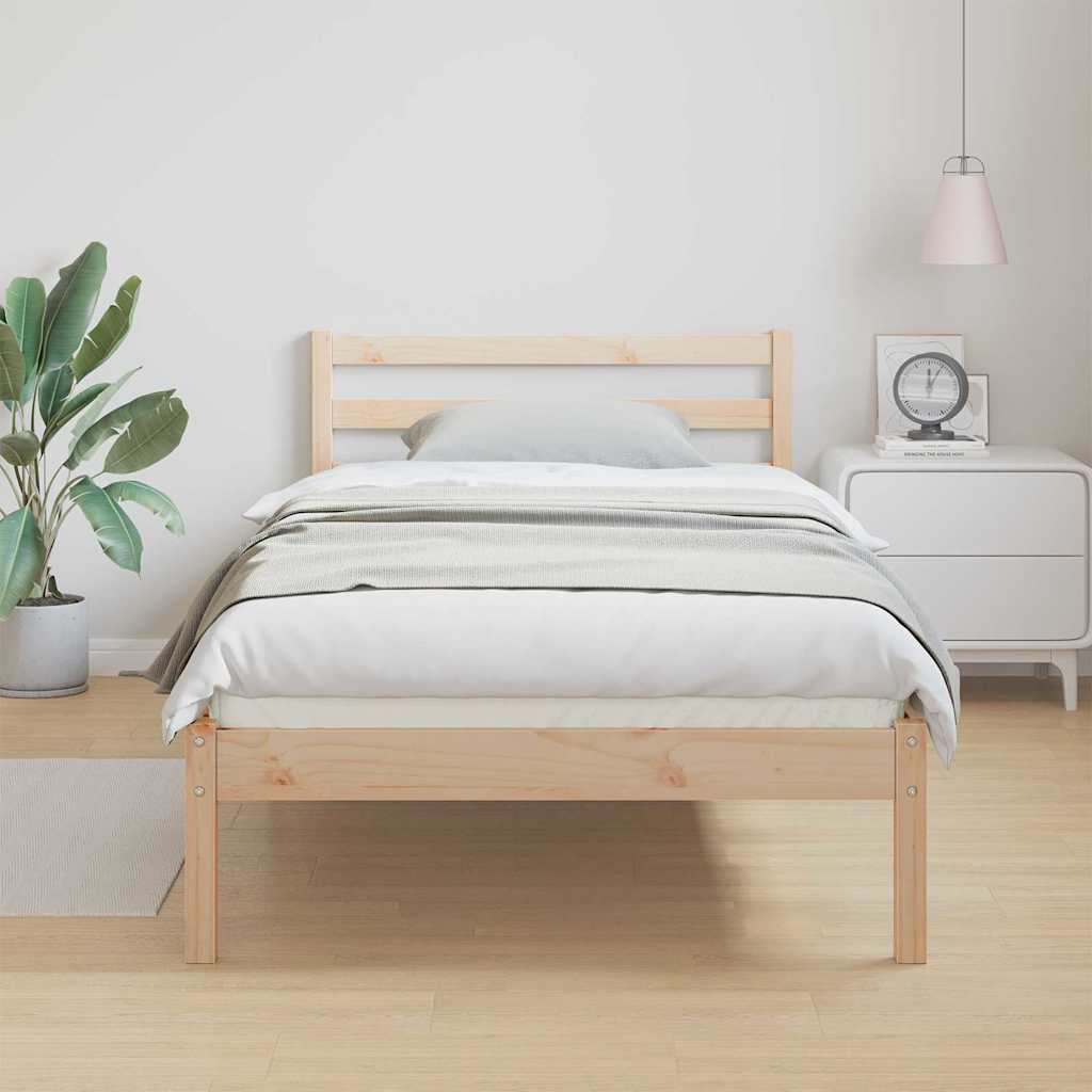 vidaXL Bed Frame Brown 225.5 x 95.5 x 69.5 cm Solid Pine Wood 4
