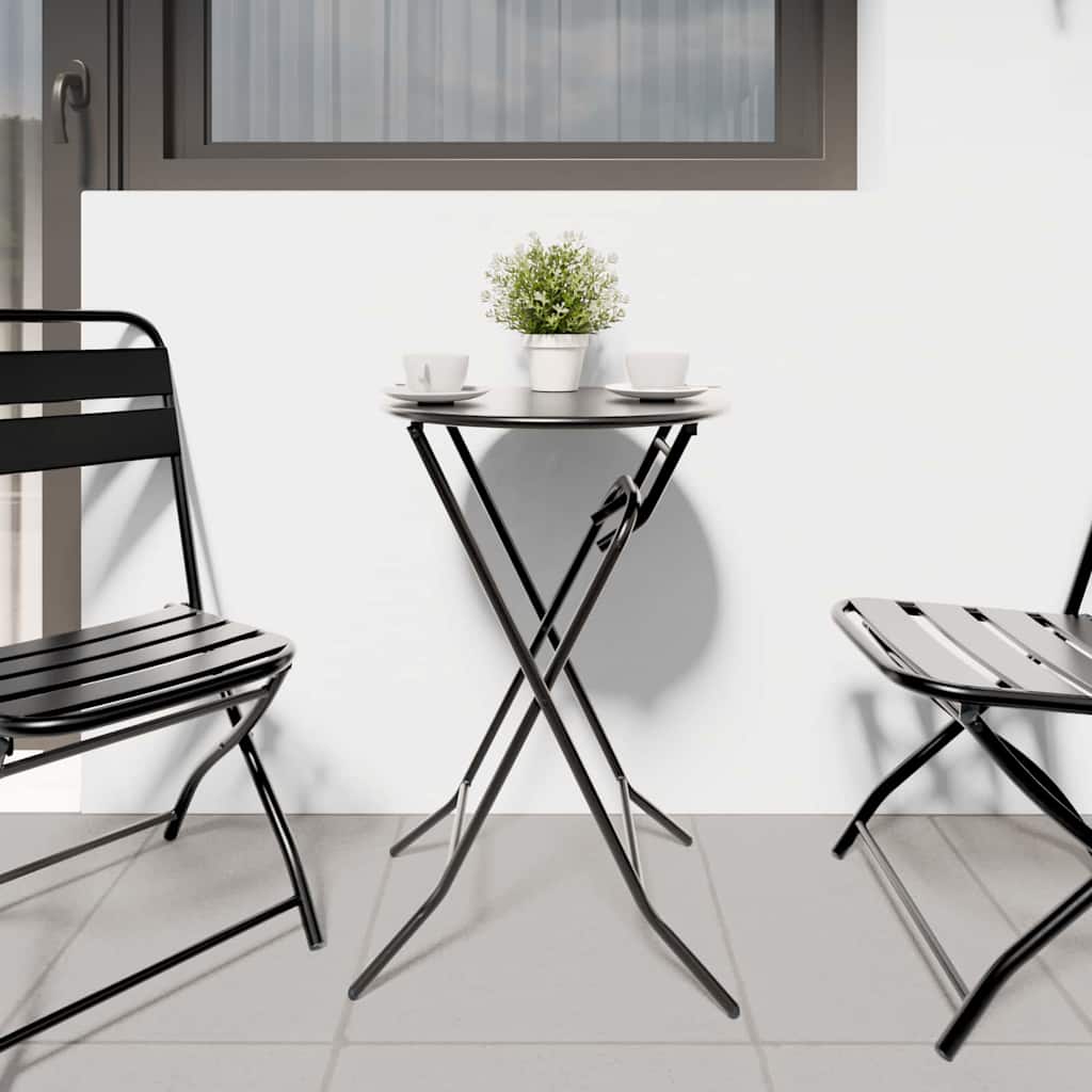 vidaXL Garden Table Anthracite 50 x 50 x 72 cm Metal 4