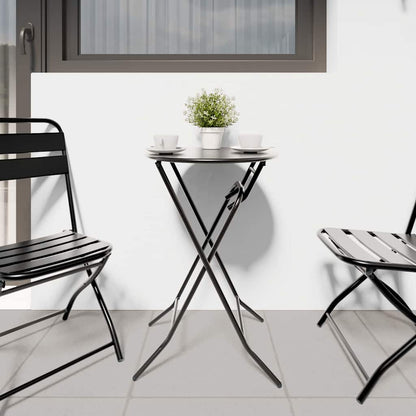 vidaXL Garden Table Anthracite 50 x 50 x 72 cm Metal 4