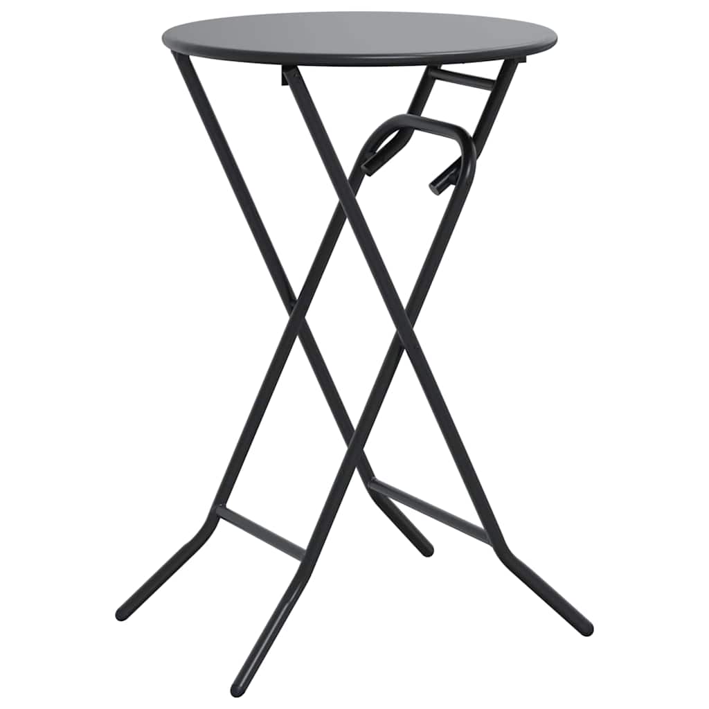 vidaXL Garden Table Anthracite 50 x 50 x 72 cm Metal 2