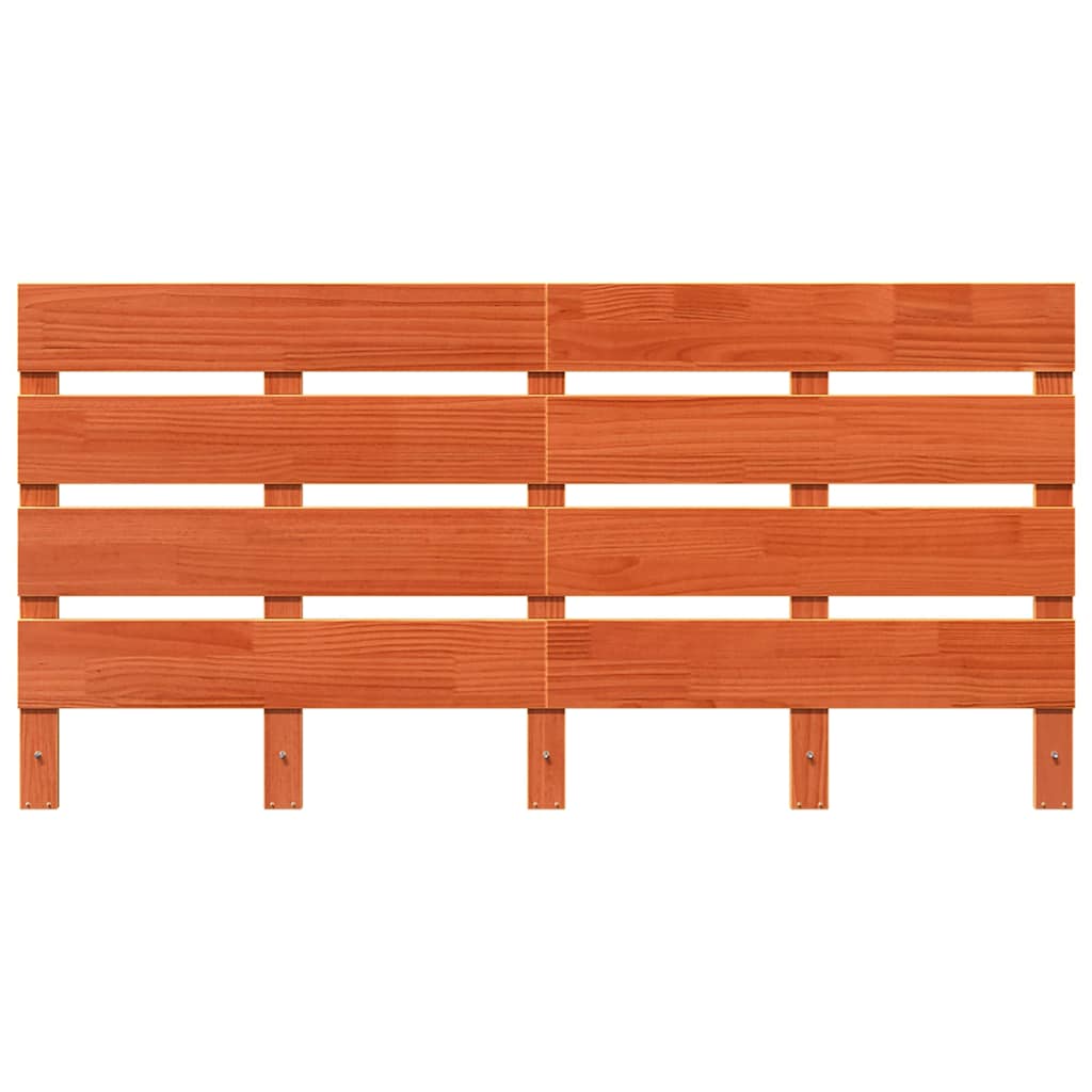 vidaXL Headboard Brown 140.5 x 3 x 80 cm Solid Pine Wood 4