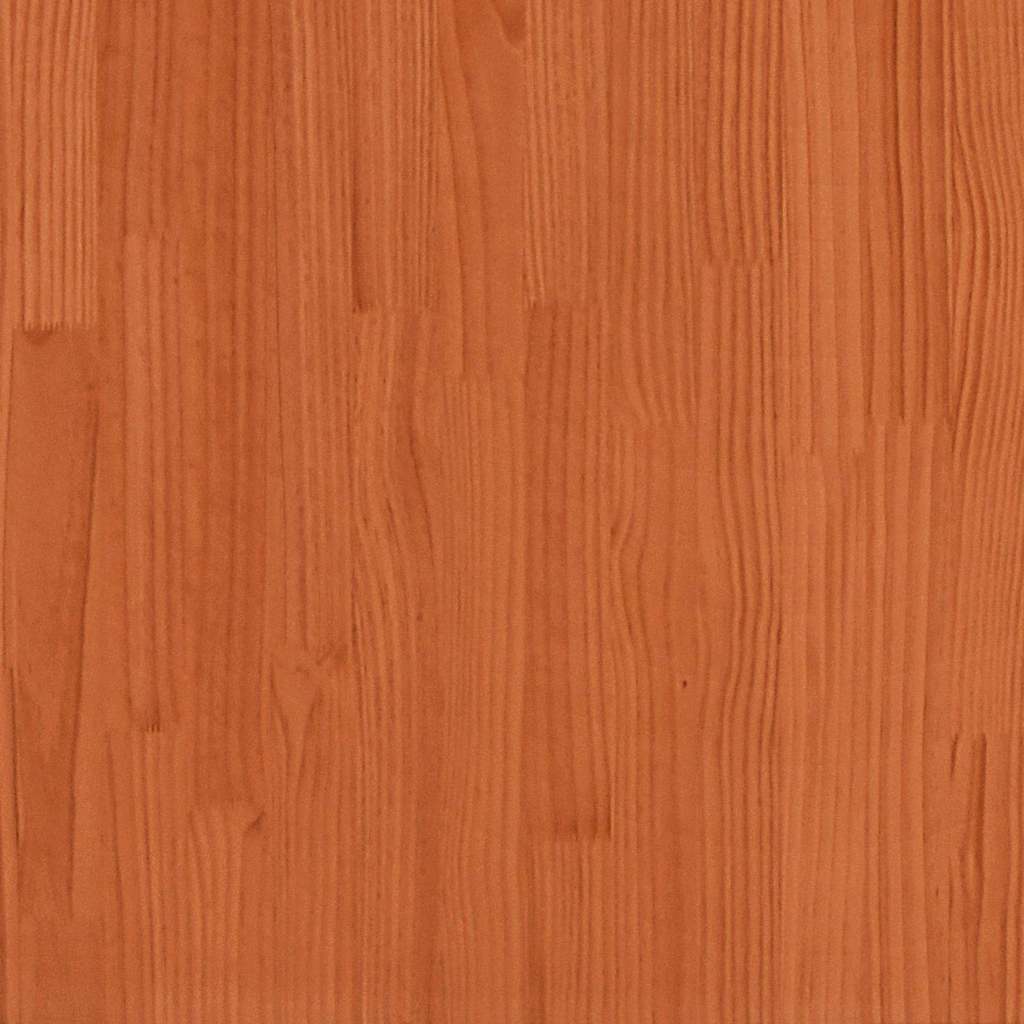 Headboard Wax Brown Solid Pine Wood