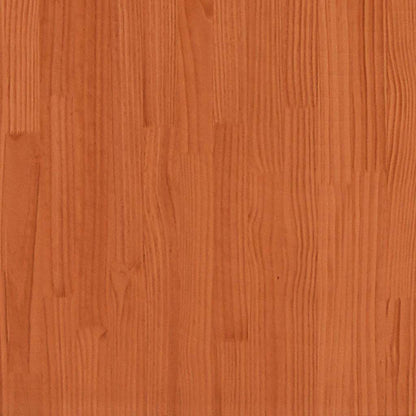 Headboard Wax Brown Solid Pine Wood