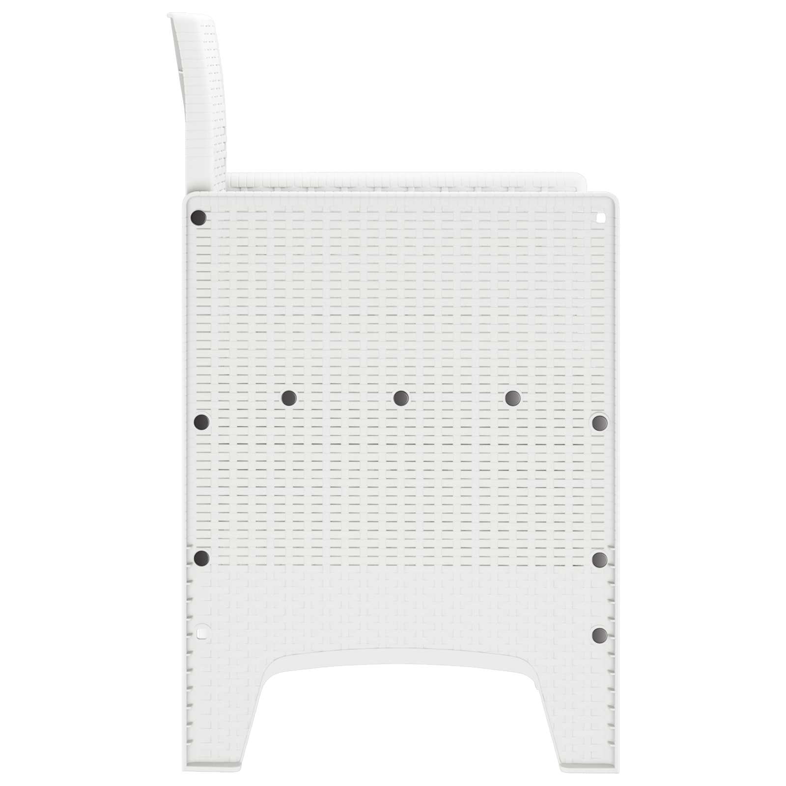 vidaXL Garden Chair 2 pcs White Polypropylene 6