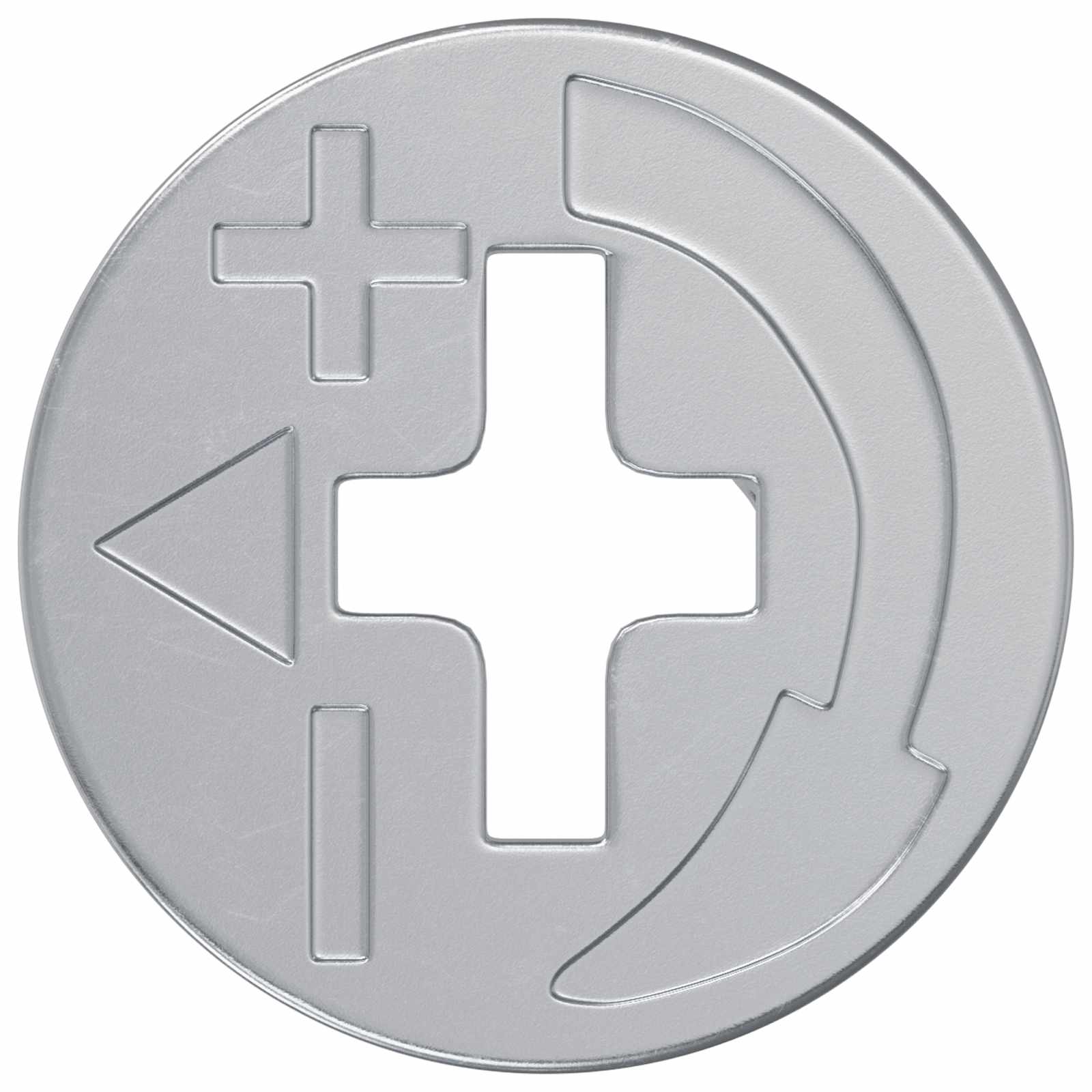 vidaXL Cam Lock Nuts 4000 pcs Silver Metal 5