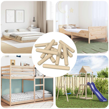 vidaXL Wooden Dowels 12000 pcs Brown Solid wood 1