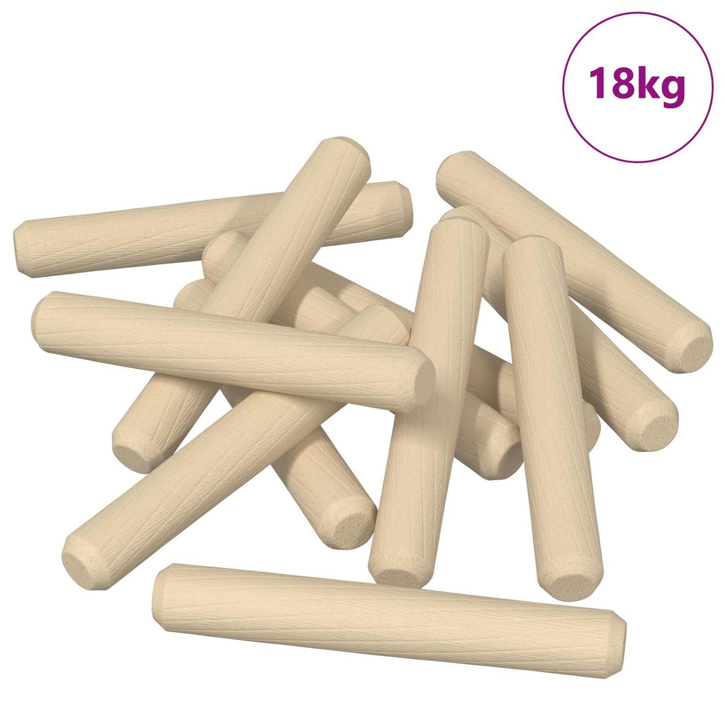 vidaXL Wooden Dowels 12000 pcs Brown Solid wood 2