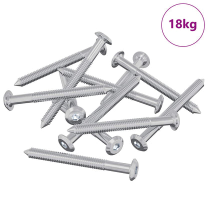 Furniture Screws Silver Steel M6 x 60 mm 18 kg (1600-1682 pcs)