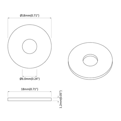 vidaXL Washers 9000 pcs Silver Iron 6