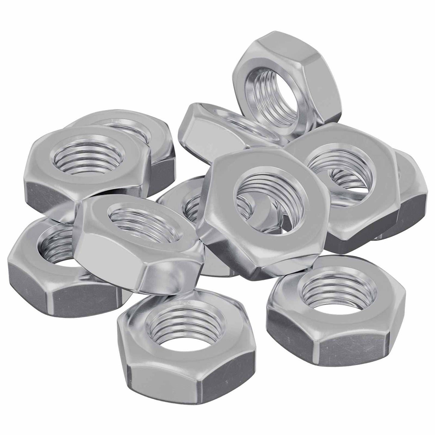 vidaXL Hex Nut 3600 pcs Silver Metal 2