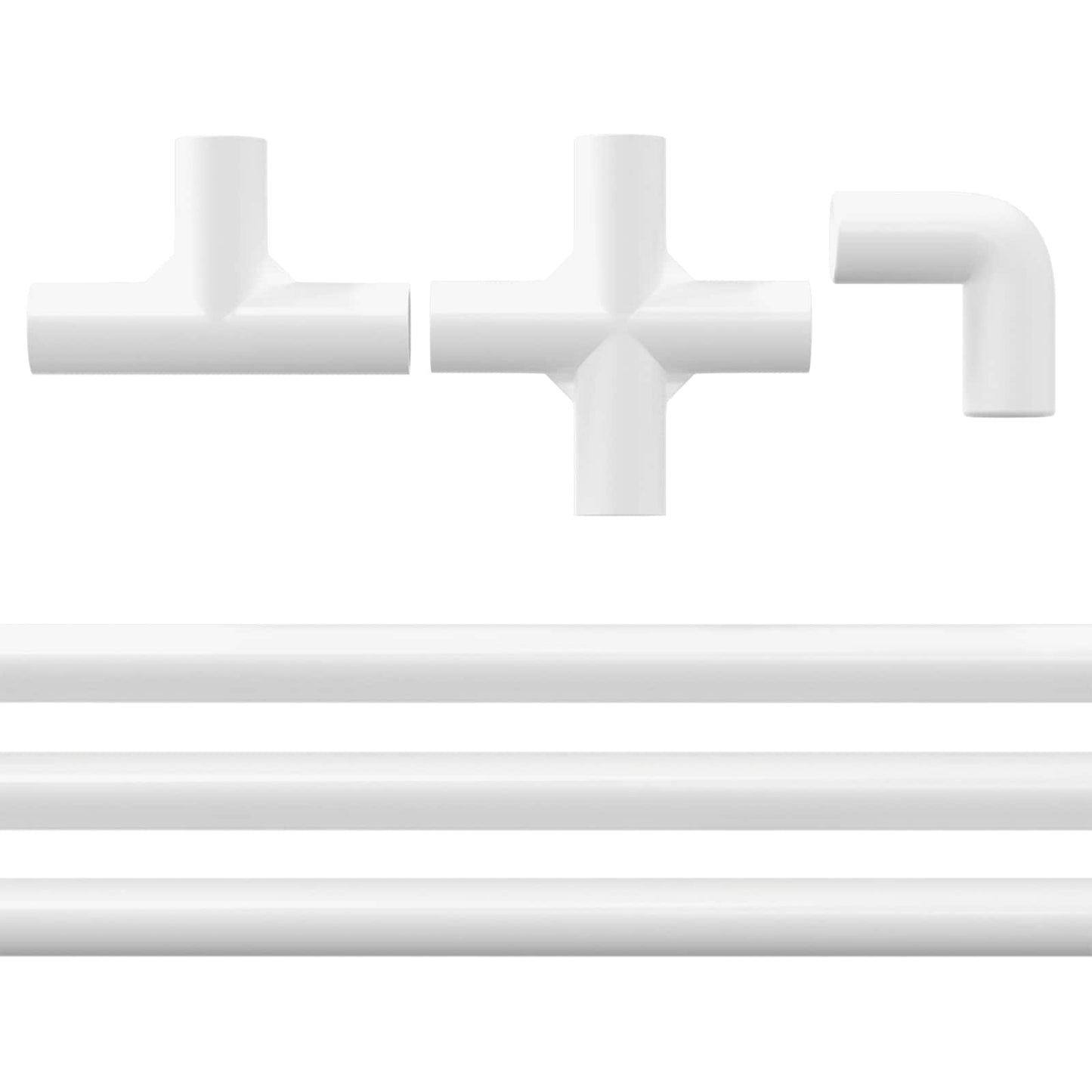vidaXL PVC Pipe 12 pcs White 12.2 x 1.8 x 500 mm PP and PE 3