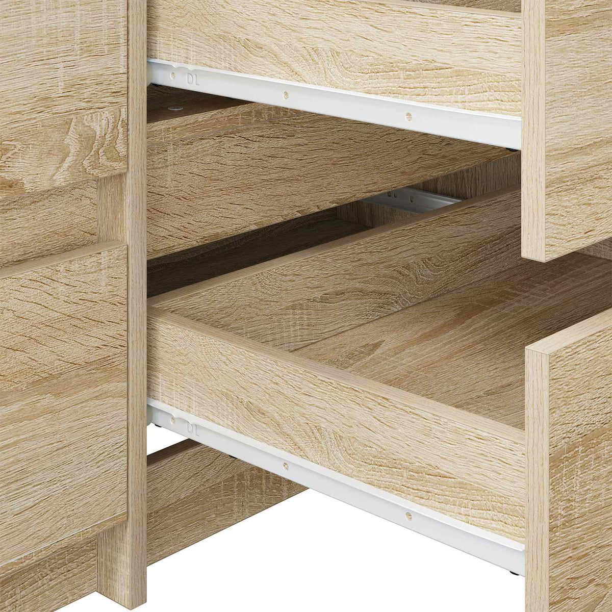 Drawer Slide 63 pcs White Steel