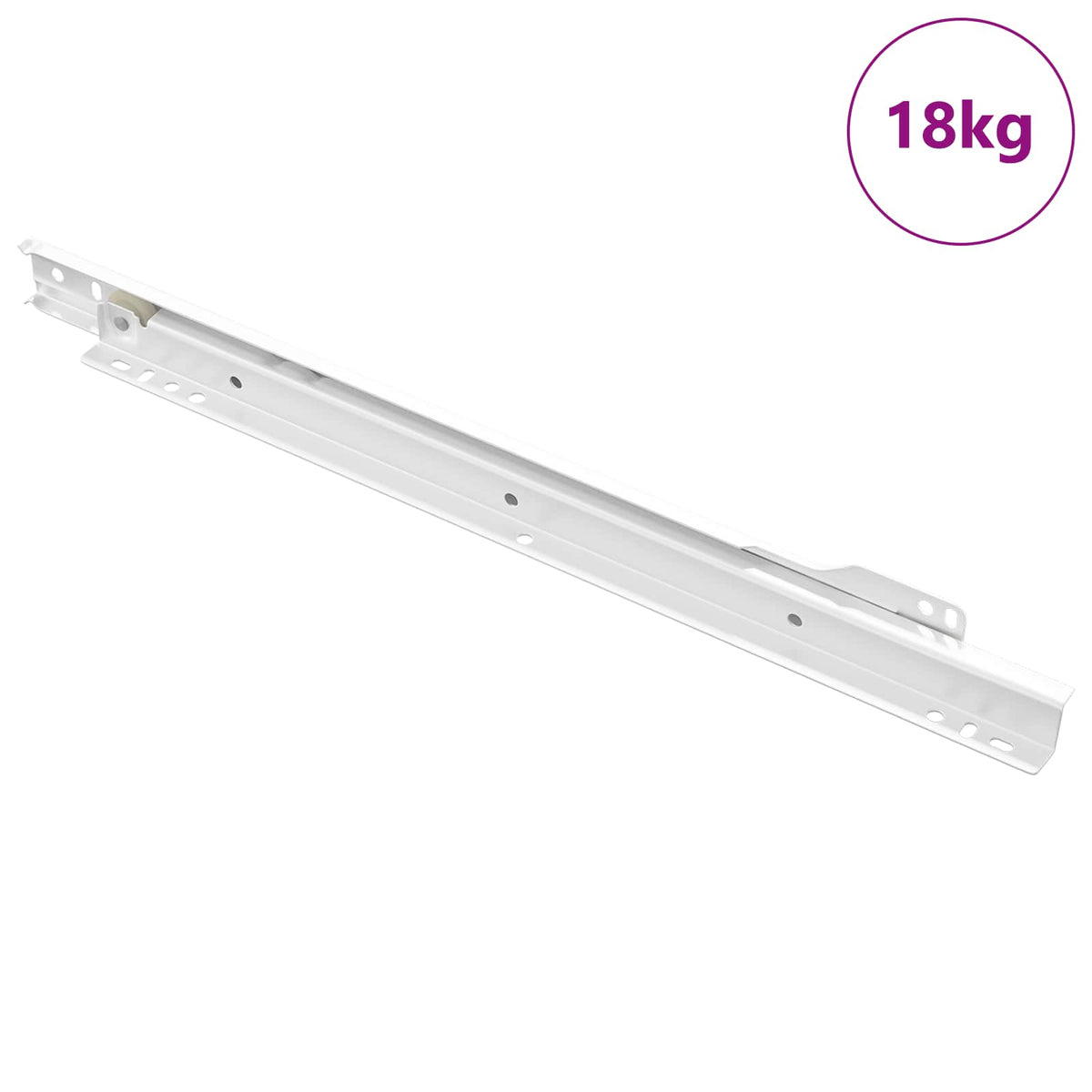 Drawer Slide 63 pcs White Steel