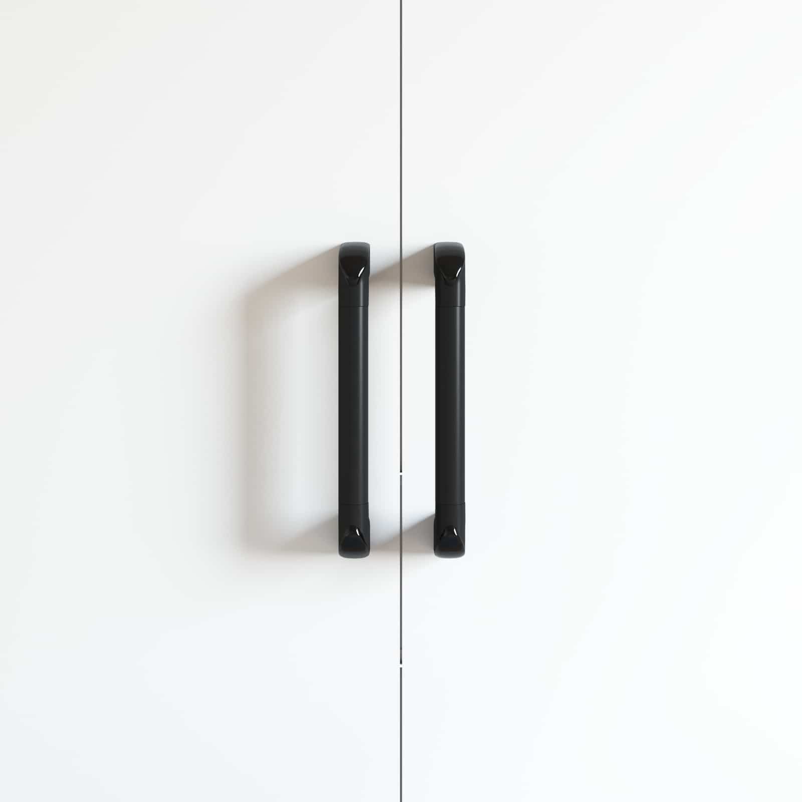 vidaXL Handle Plain 12 pcs Black 380 x 34 x 85 mm Aluminium and PP 6