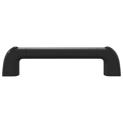 vidaXL Handle Plain 12 pcs Black 380 x 34 x 85 mm Aluminium and PP 4
