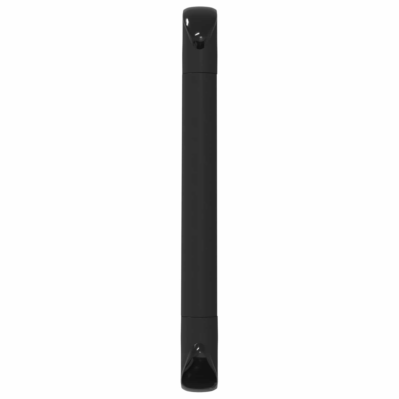 vidaXL Handle Plain 12 pcs Black 380 x 34 x 85 mm Aluminium and PP 5
