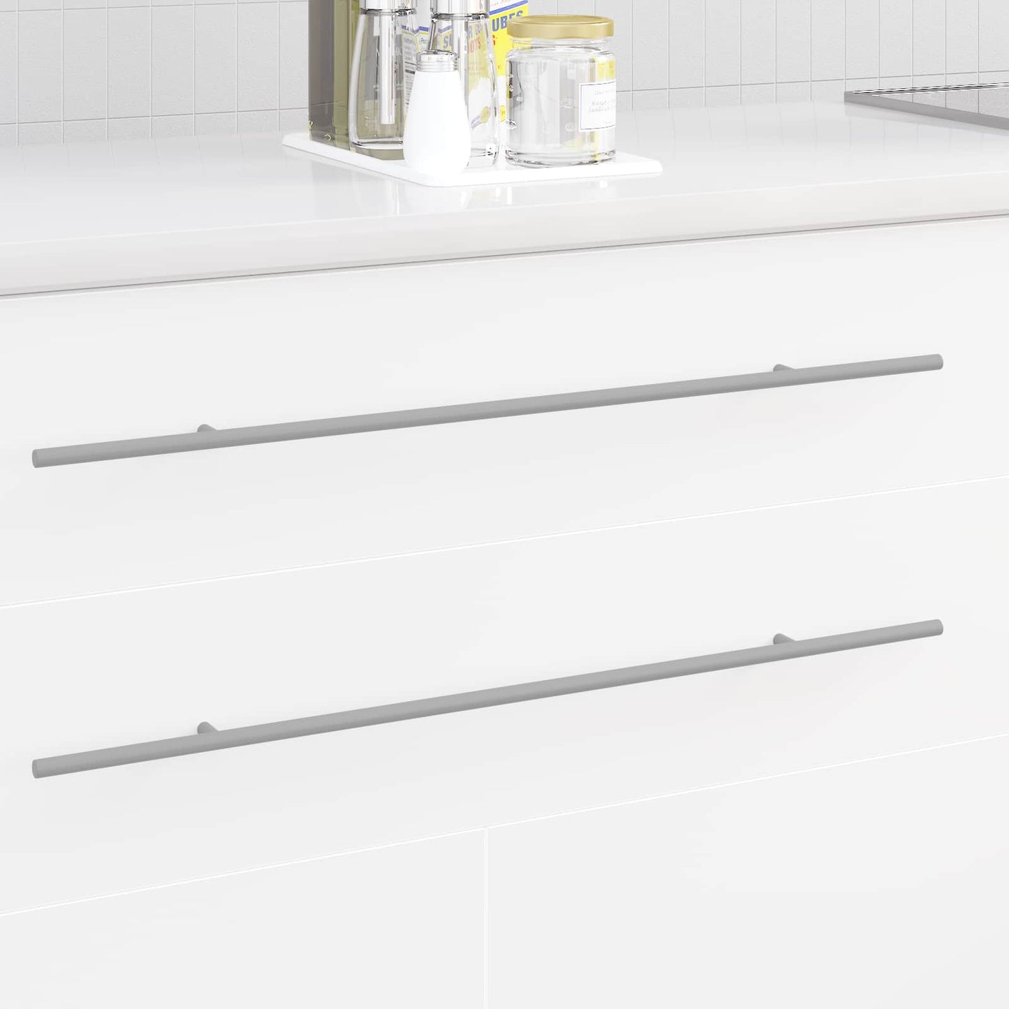vidaXL Cabinet Handle 12 pcs Silver 700mm Stainless Steel 1