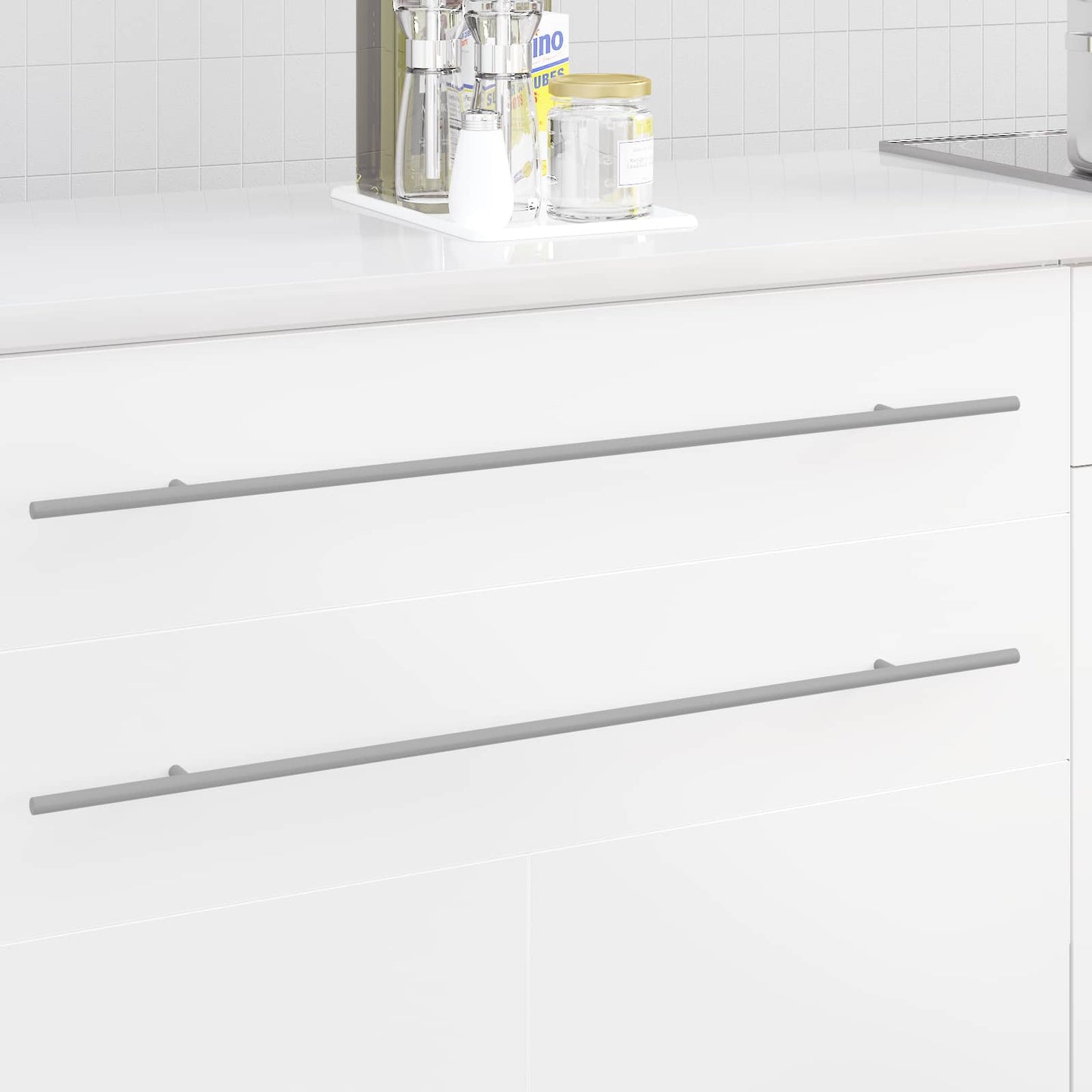 vidaXL Cabinet Handle 12 pcs Silver 800 mm Stainless Steel 1