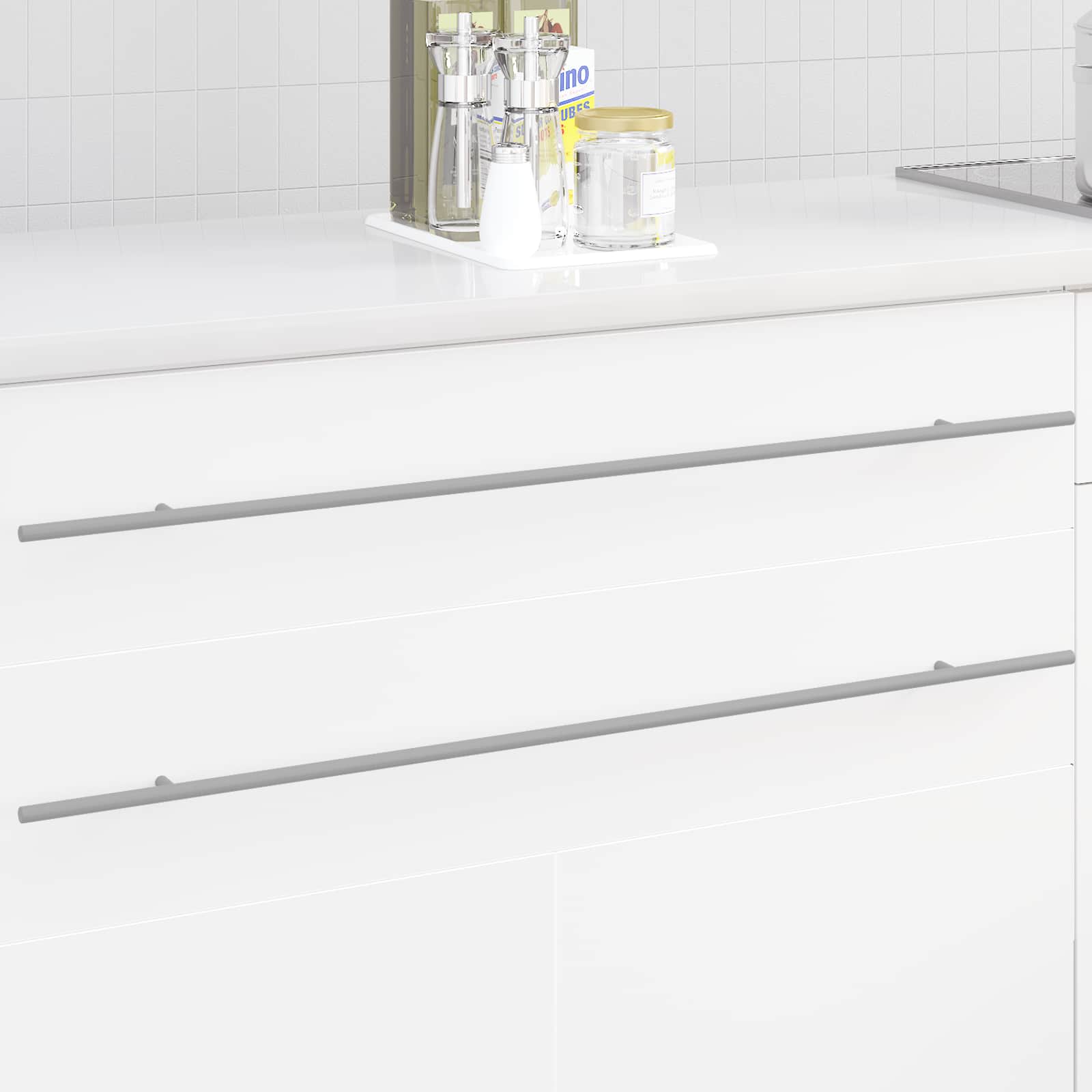vidaXL Cabinet Handle 12 pcs Silver 900 mm Stainless Steel 1