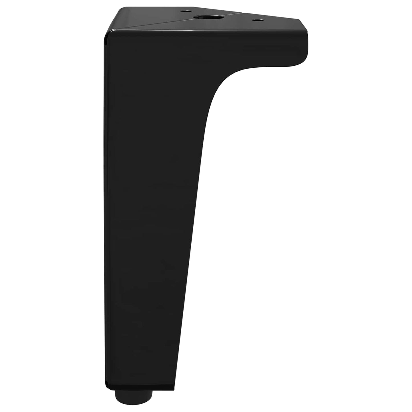 vidaXL Furniture Feet 12 pcs Black 54.1 x 54.1 x 100 mm Iron 4