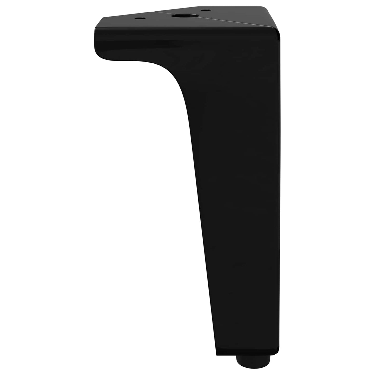 vidaXL Furniture Feet 12 pcs Black 54.1 x 54.1 x 100 mm Iron 5