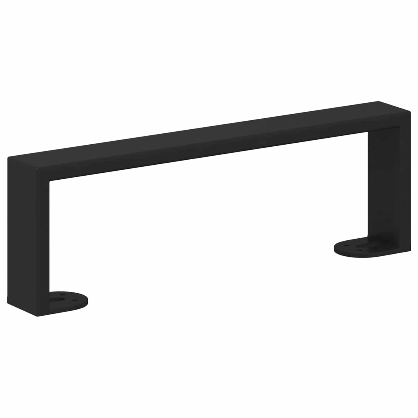 vidaXL Furniture Feet 12 pcs Black 311 x 40.5 x 100 mm Iron 2
