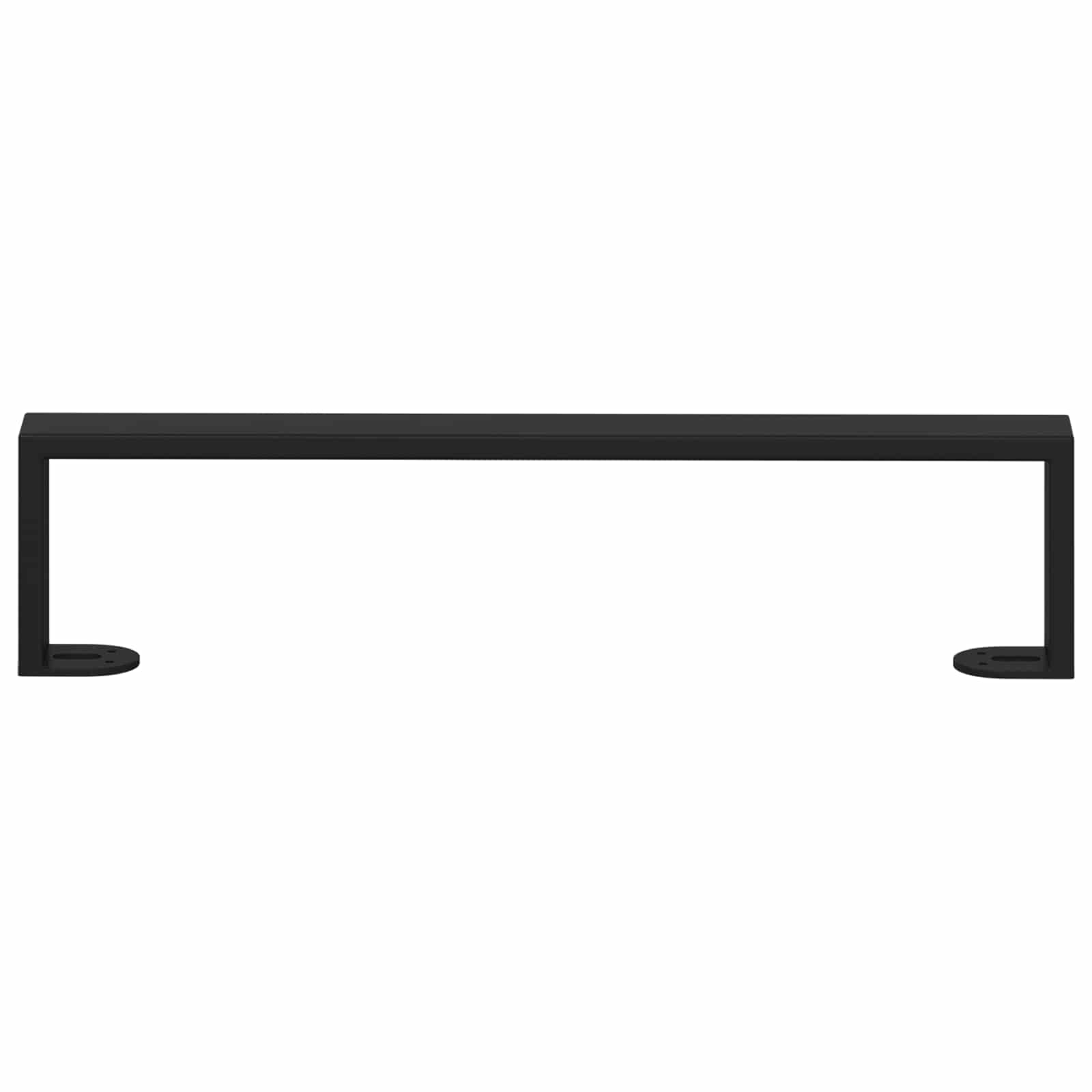 vidaXL Furniture Feet 12 pcs Black 436 x 40.5 x 100 mm Iron 4